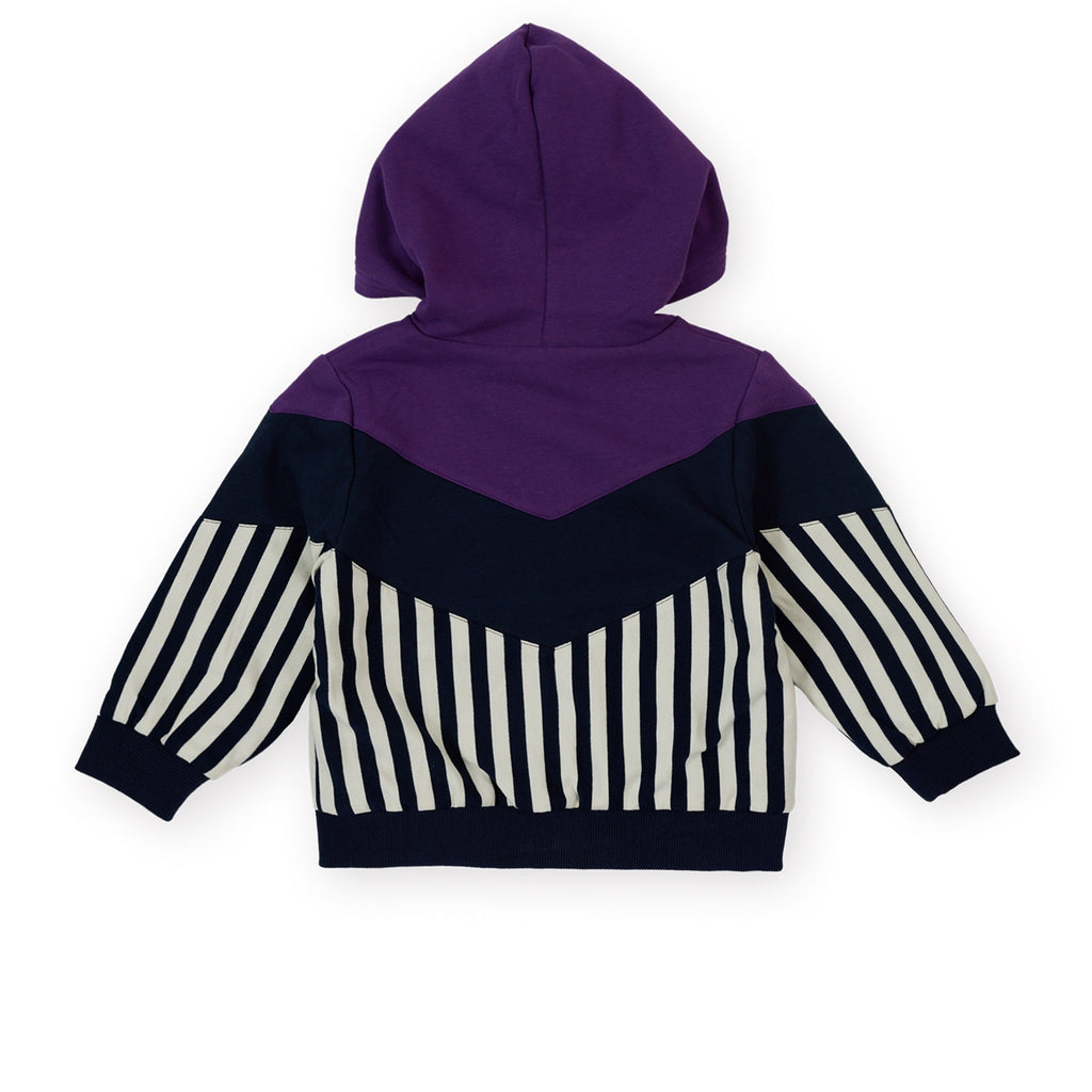 Block Stripe Hooded Jacket