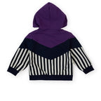 Block Stripe Hooded Jacket