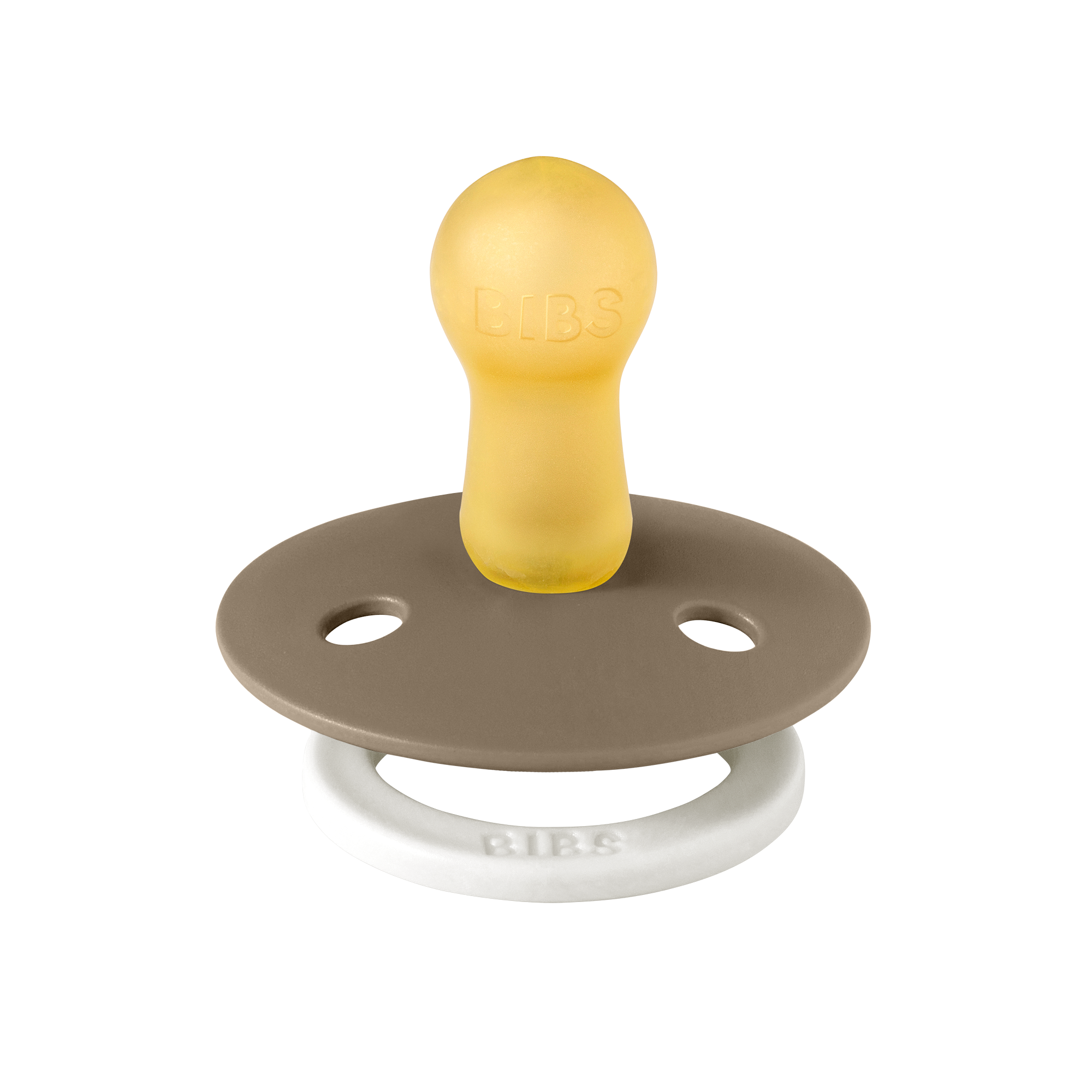 Colour GLOW Pacifier 2 Pack - Vanilla/Dark Oak