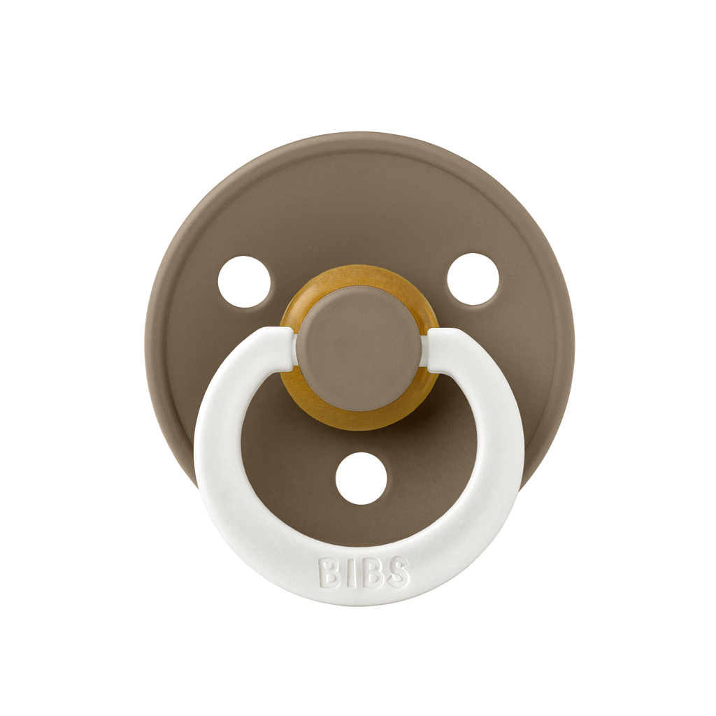 Colour GLOW Pacifier 2 Pack - Vanilla/Dark Oak