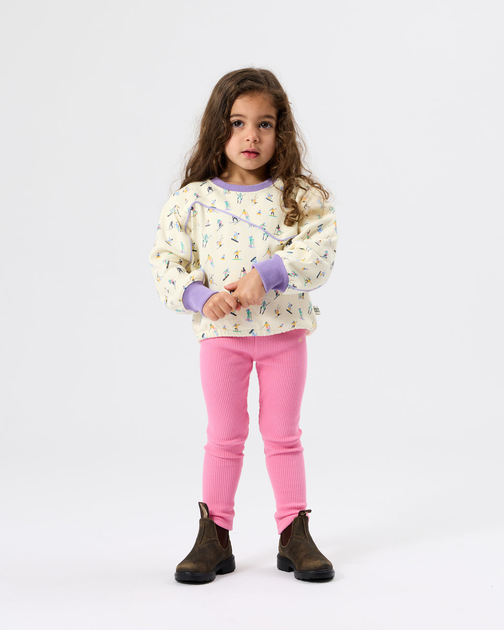 Bowie Rib Legging Deep Pink