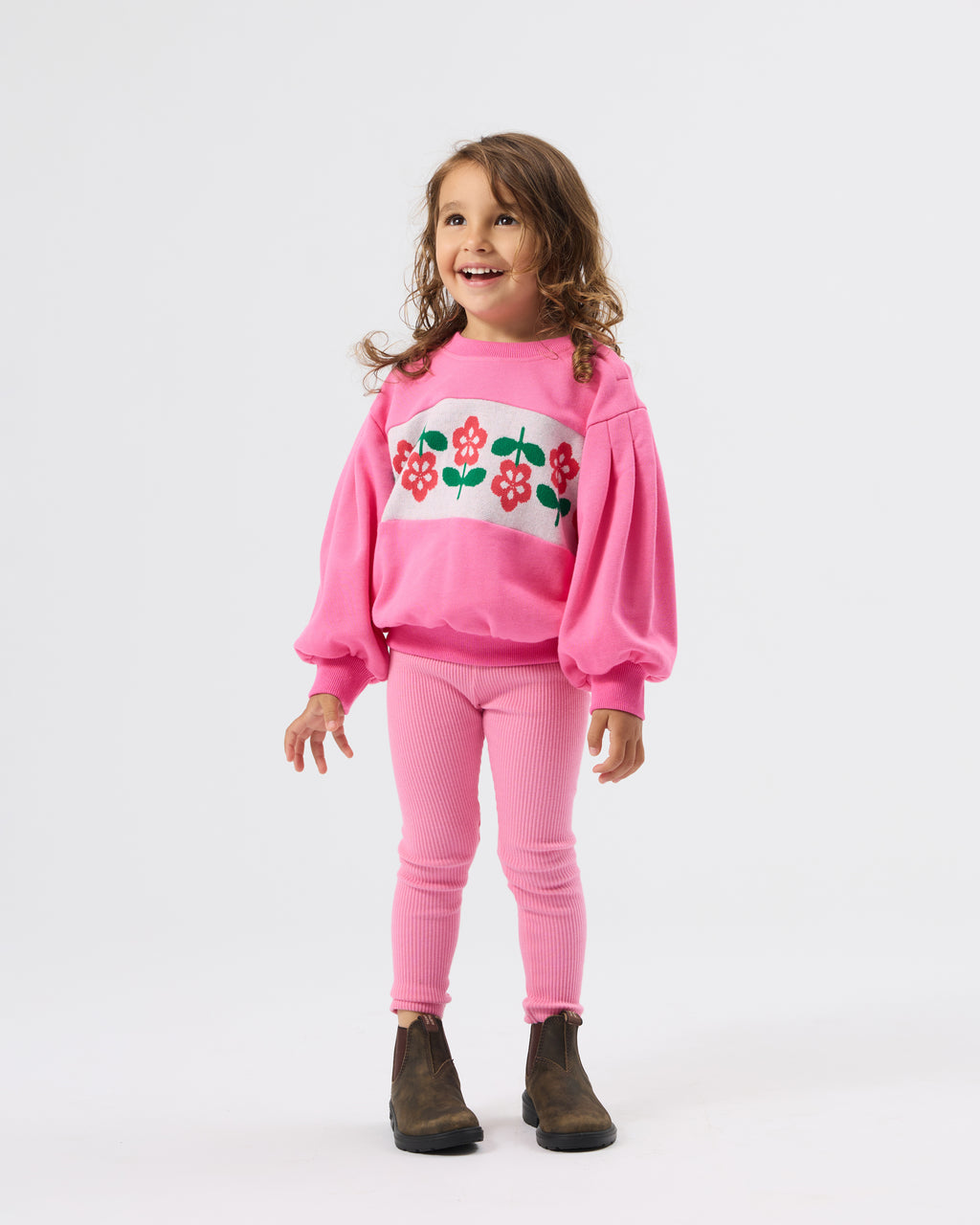 Bowie Rib Legging Deep Pink