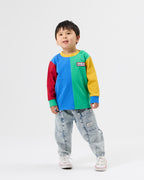 Splice Colour Block Longsleeve Top