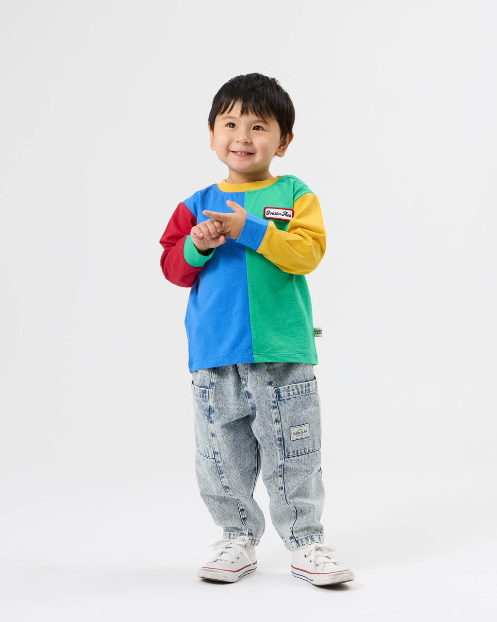 Splice Colour Block Longsleeve Top