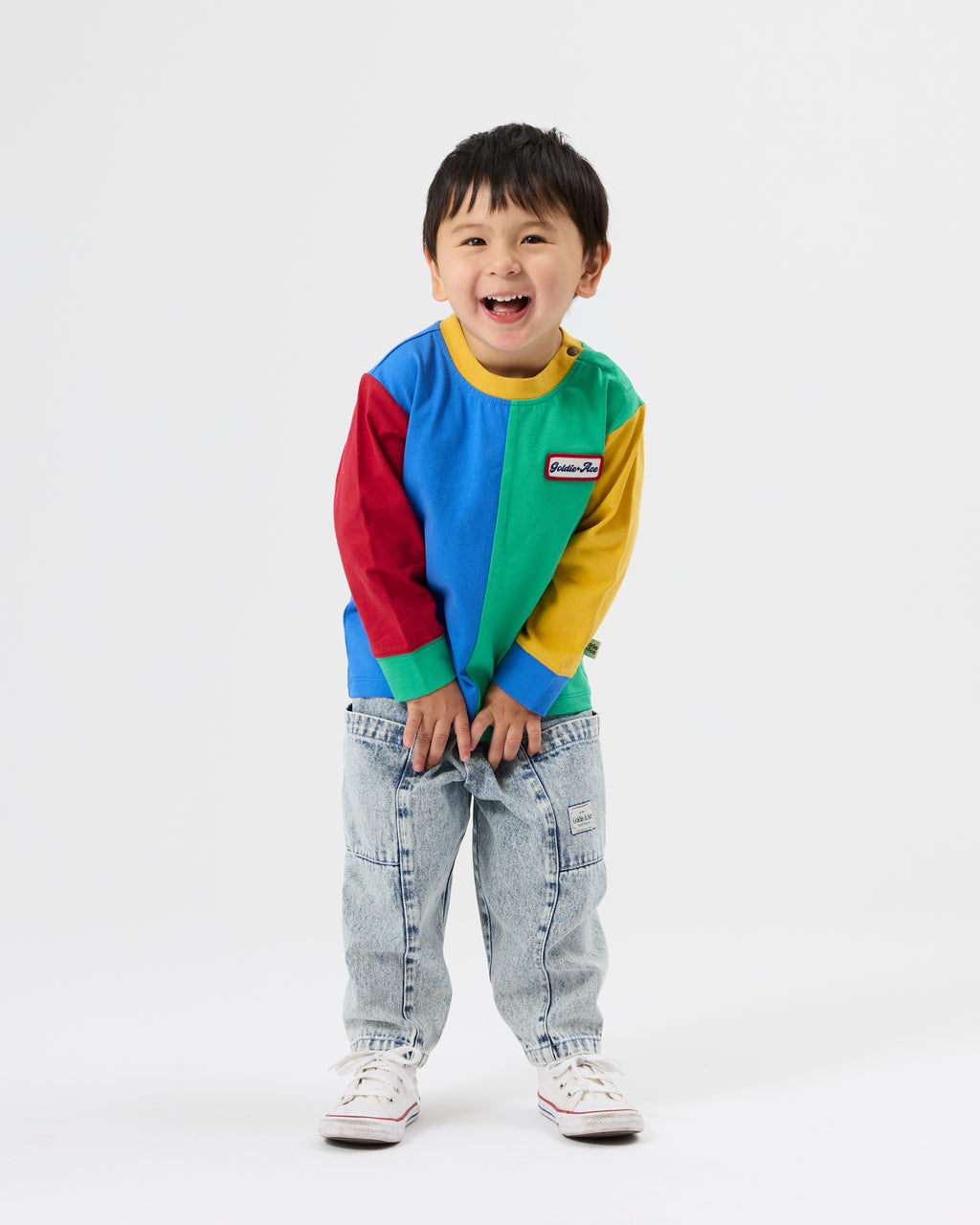 Splice Colour Block Longsleeve Top