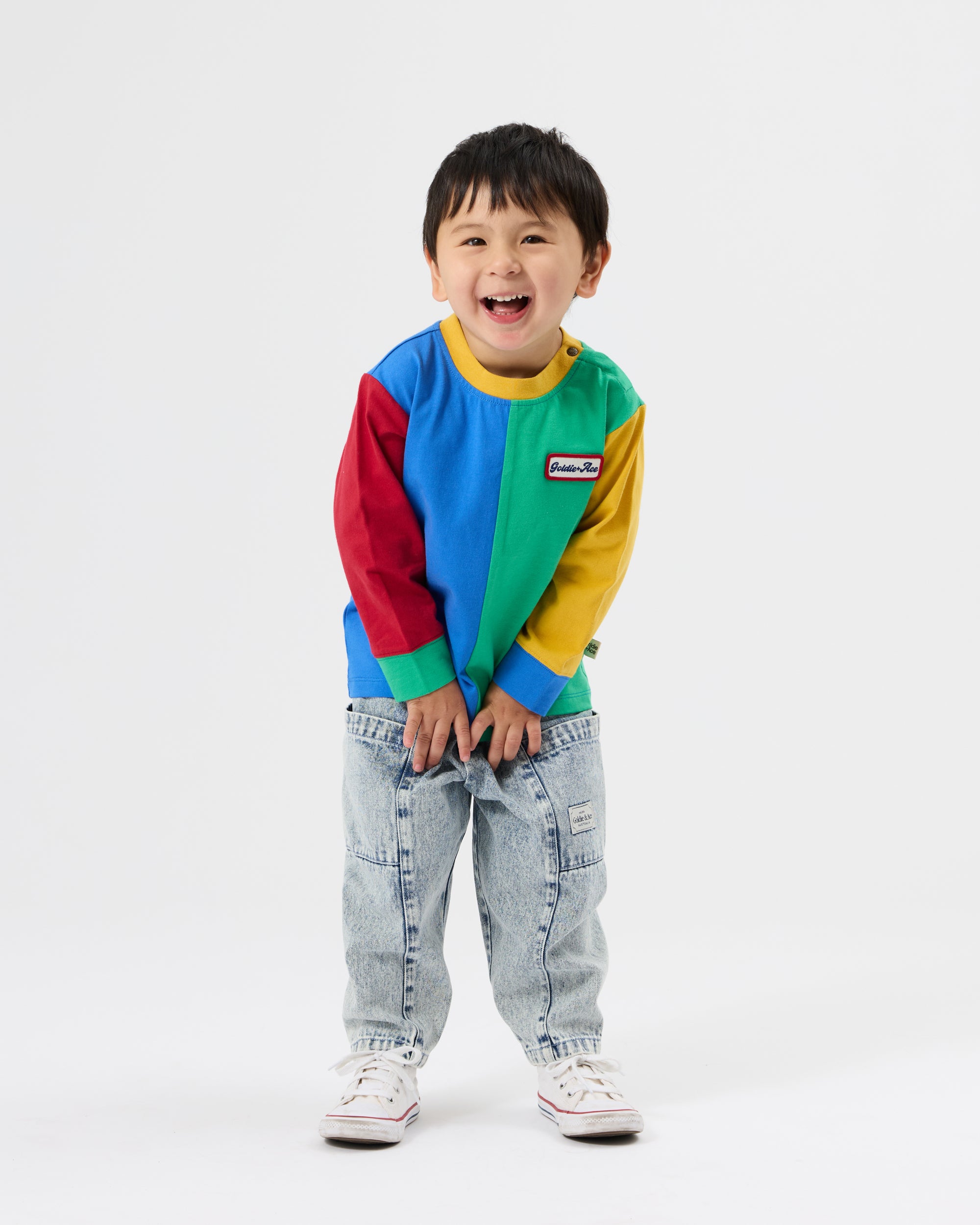 Splice Colour Block Longsleeve Top