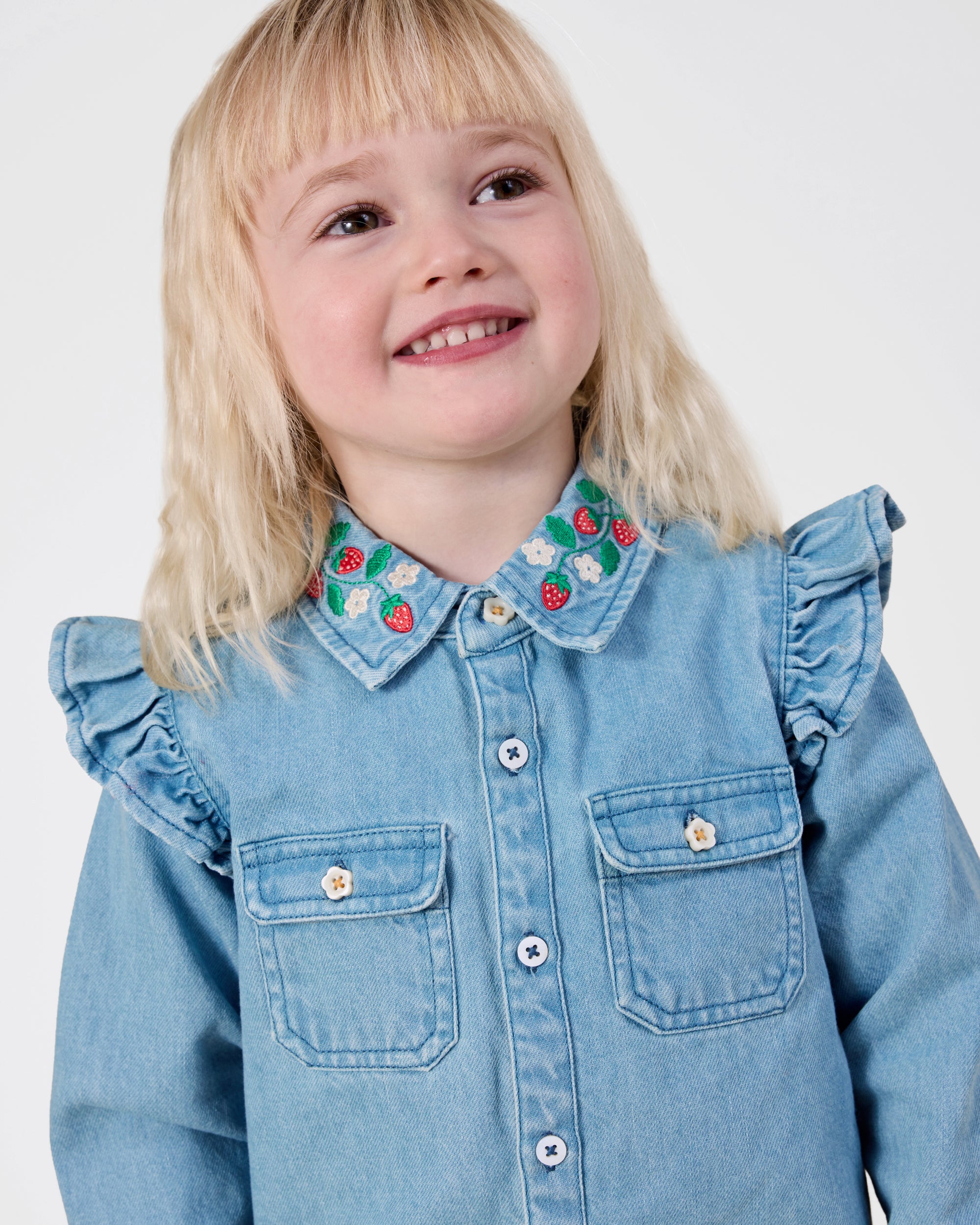 Wild Strawberry Chambray Shirt