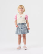 Gingham Puff Sleeve Top