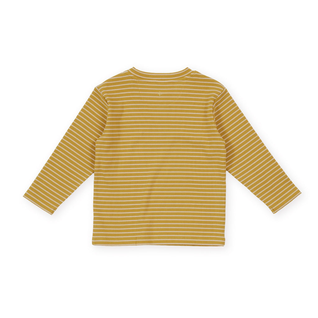 Essential Stripe Rib Top Yellow
