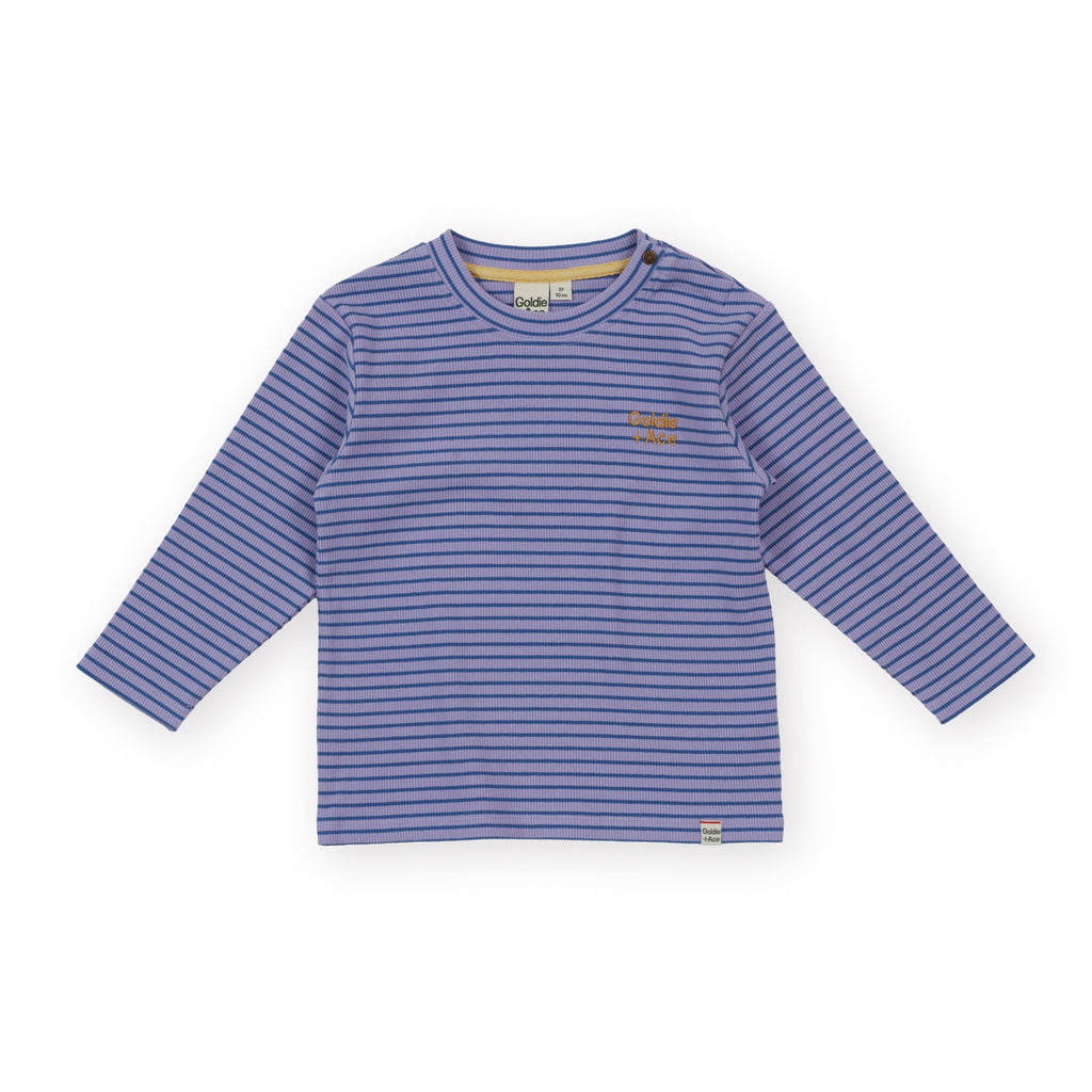Essential Stripe Rib Top Purple