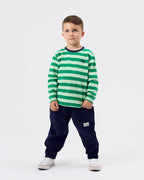 Essential Stripe Longsleeve Top Green