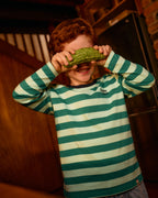 Essential Stripe Longsleeve Top Green