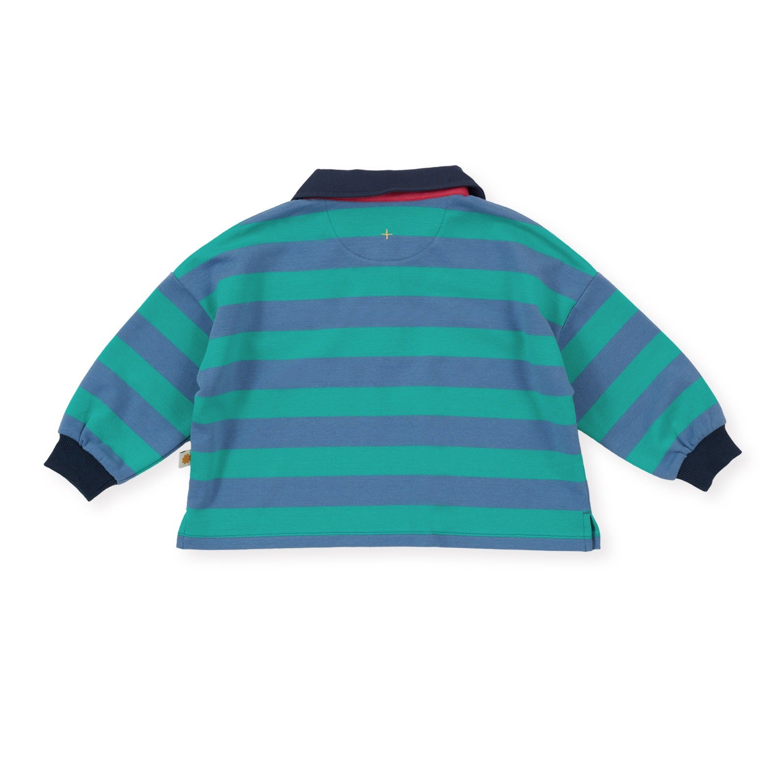 Rugby Stripe Terry Sweat Top Blue