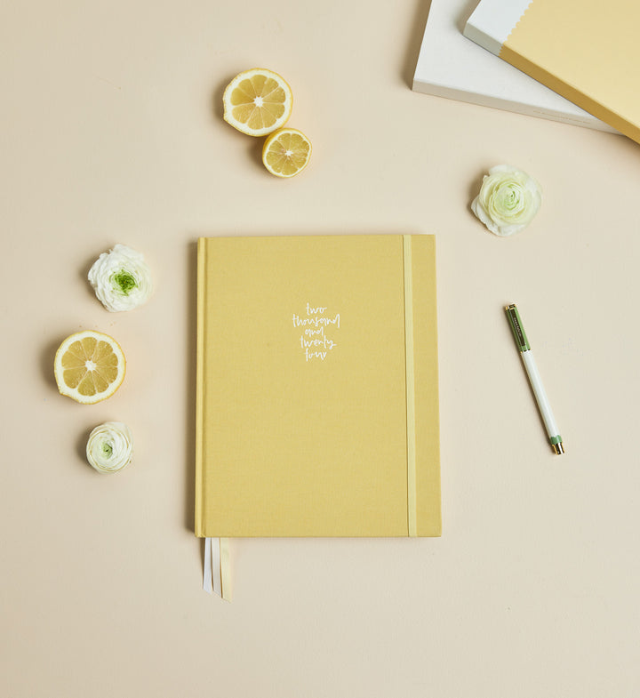 Emma Kate Co. 2024 Planner | Signature | Vertical Weekly | Limoncello