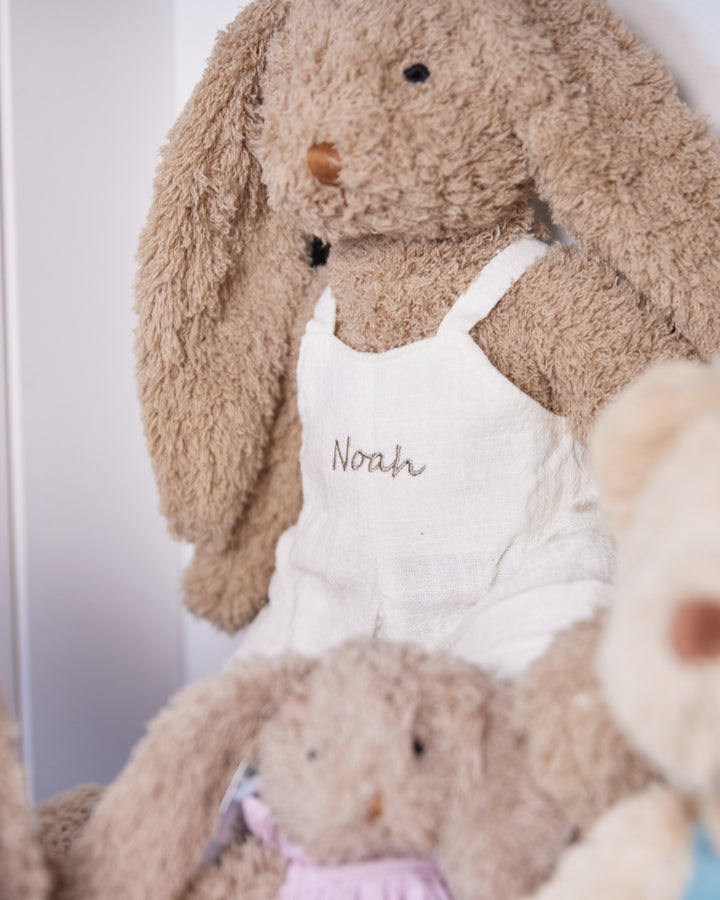 Personalised Mr Honey Bunny - White