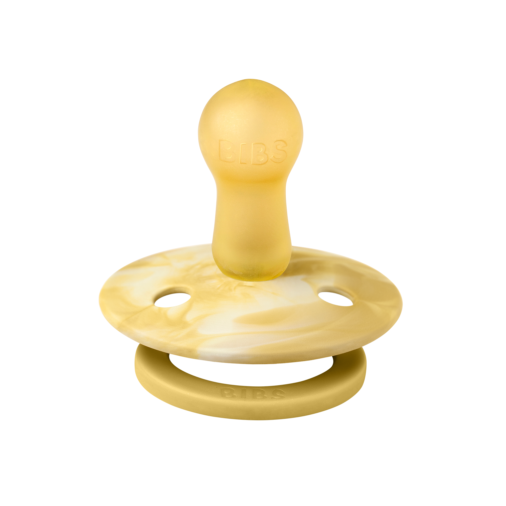 Colour Pacifier 2 Pack - Tie Dye | Mustard/Ivory