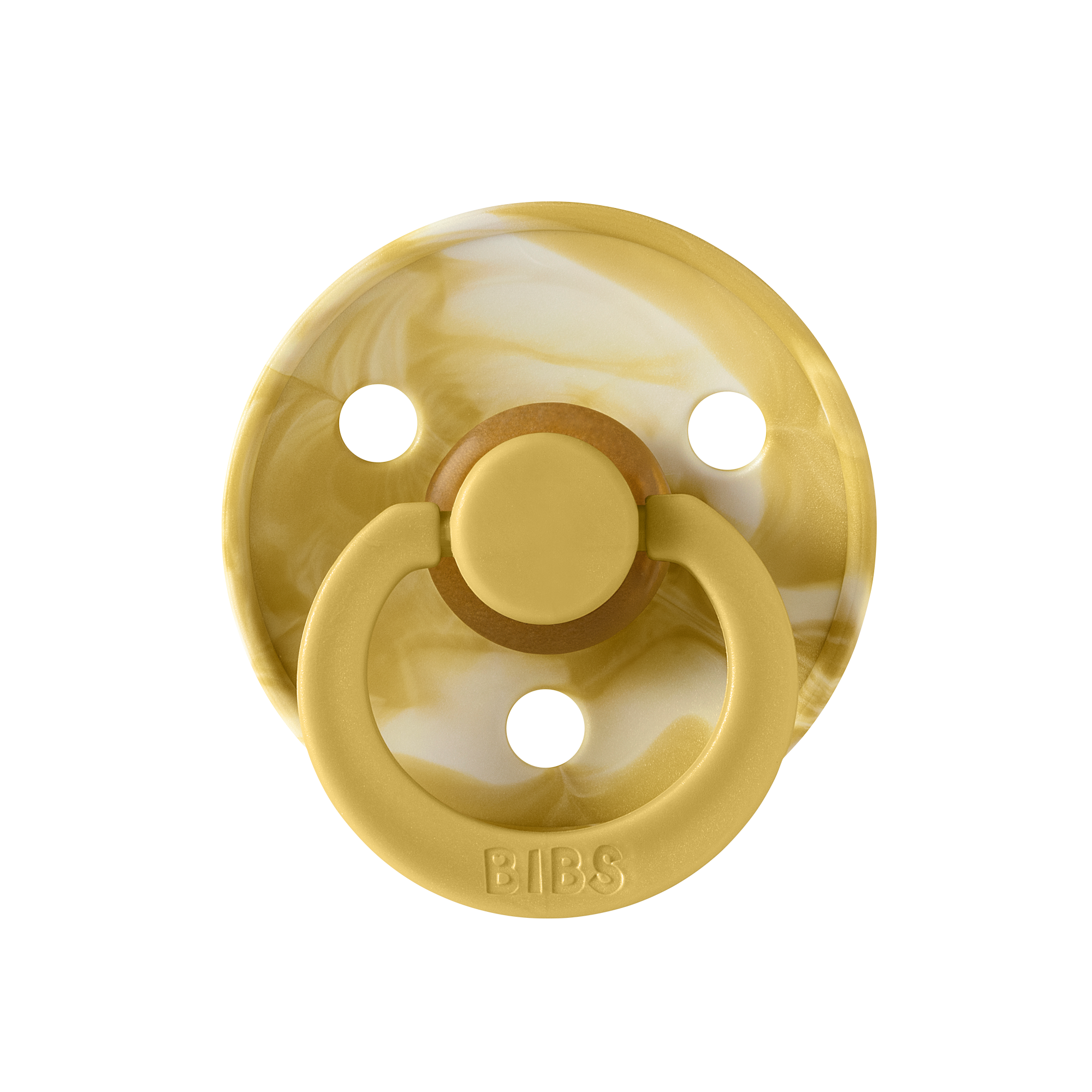 Colour Pacifier 2 Pack - Tie Dye | Mustard/Ivory