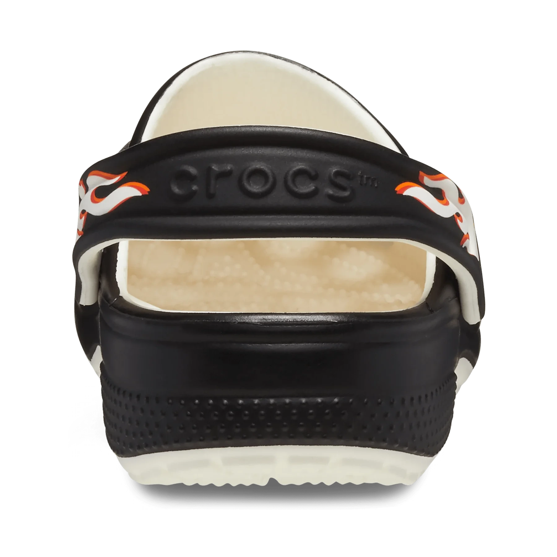Crocs Classic Glow Flames Clog - Black