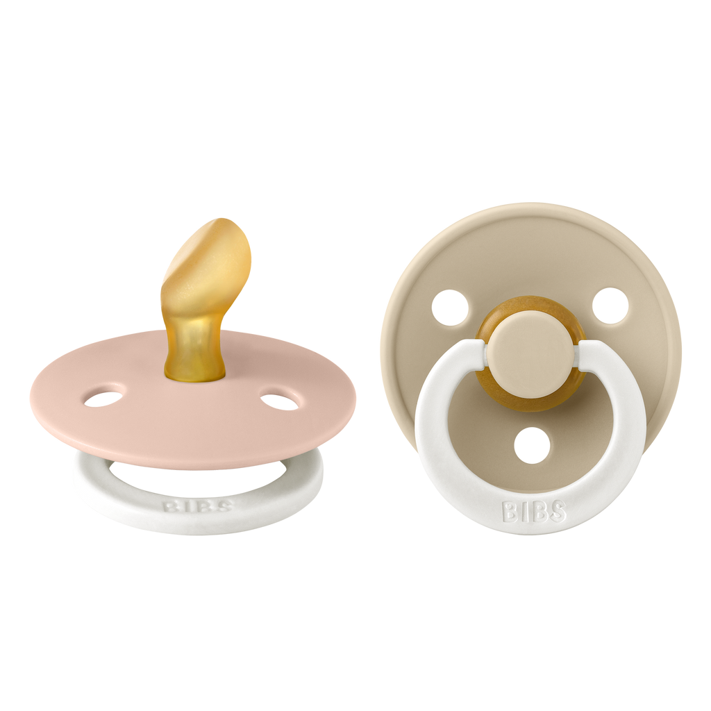 Colour GLOW Anatomical Pacifier 2 Pack - Blush/Vanilla