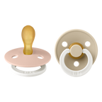 Colour GLOW Symmetrical Pacifier 2 Pack - Blush/Vanilla