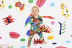 Halcyon Nights Long Sleeve Romper - Bush Paradise
