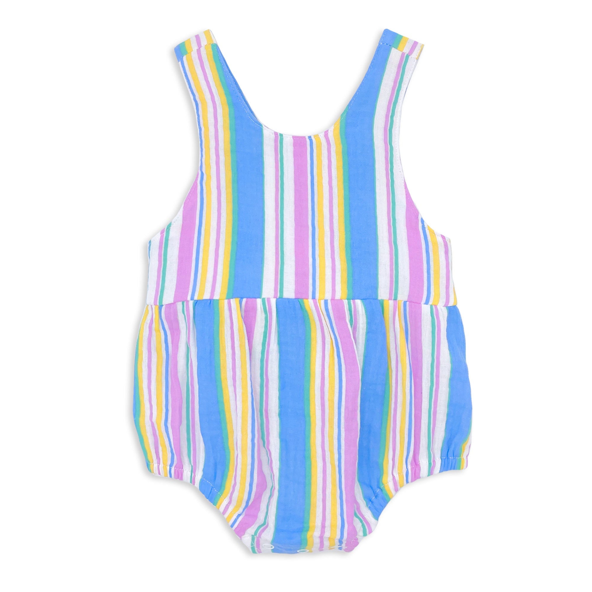 Milky Crinkle Stripe Playsuit