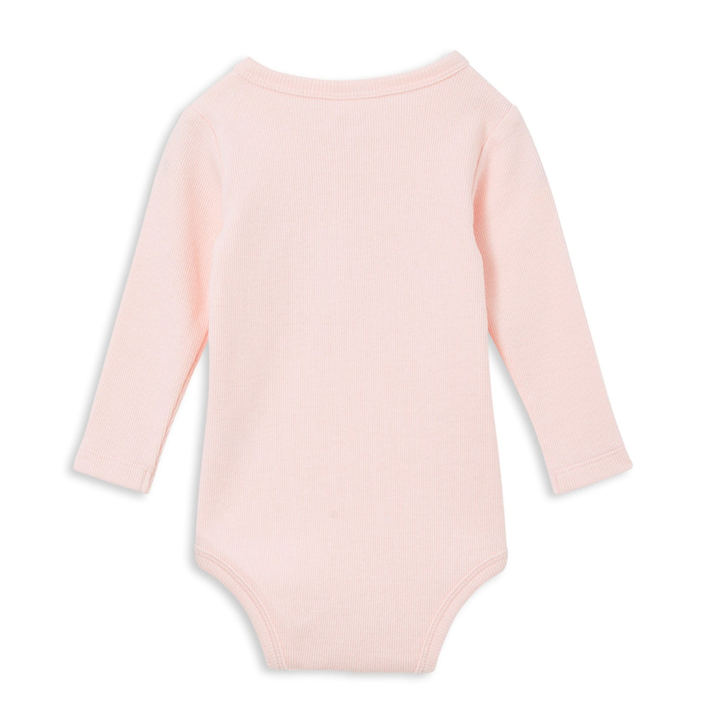 Rib Bubbysuit - Powder Pink