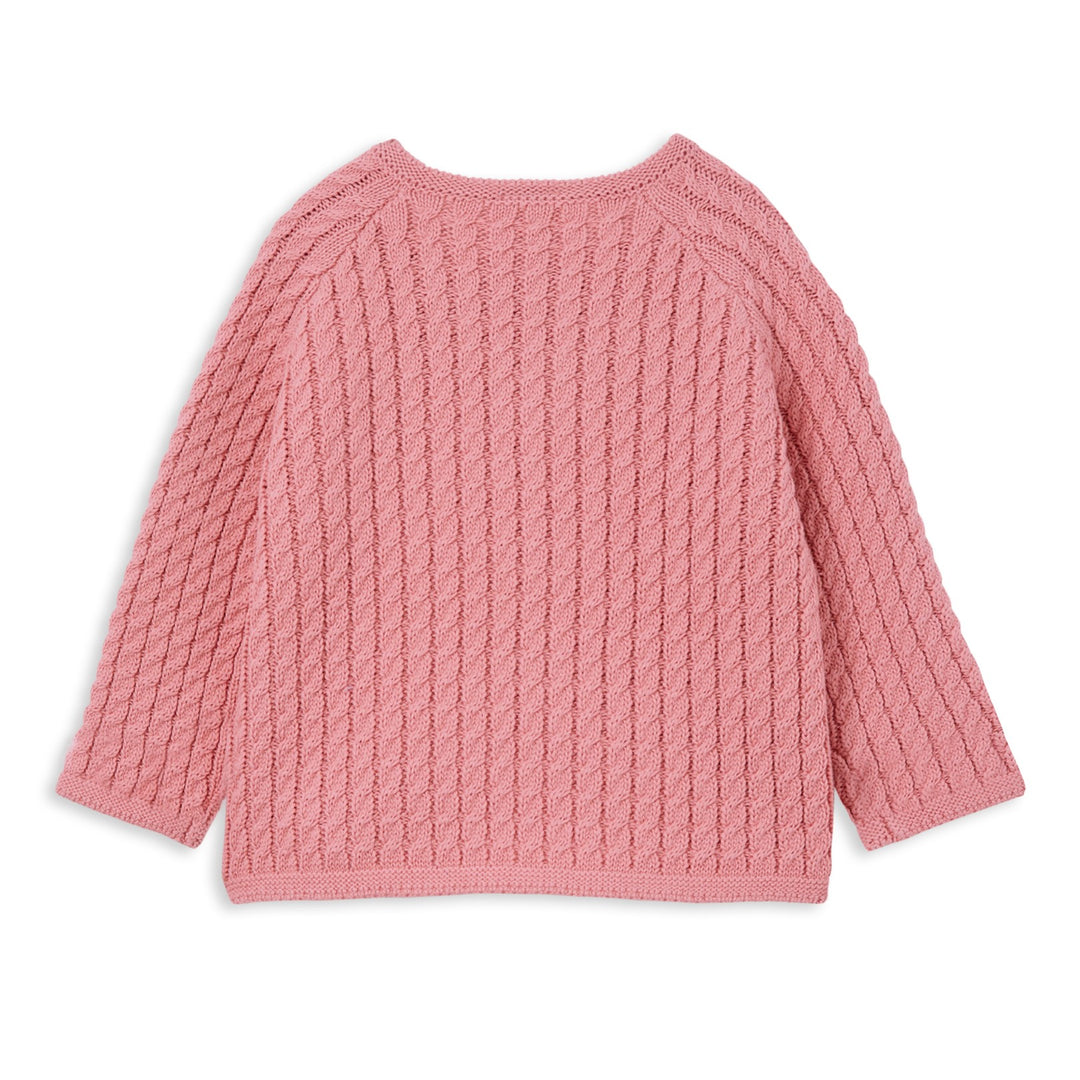 Milky Knit Cardigan - Rose