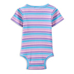 Lilac Stripe Rib Bubbysuit