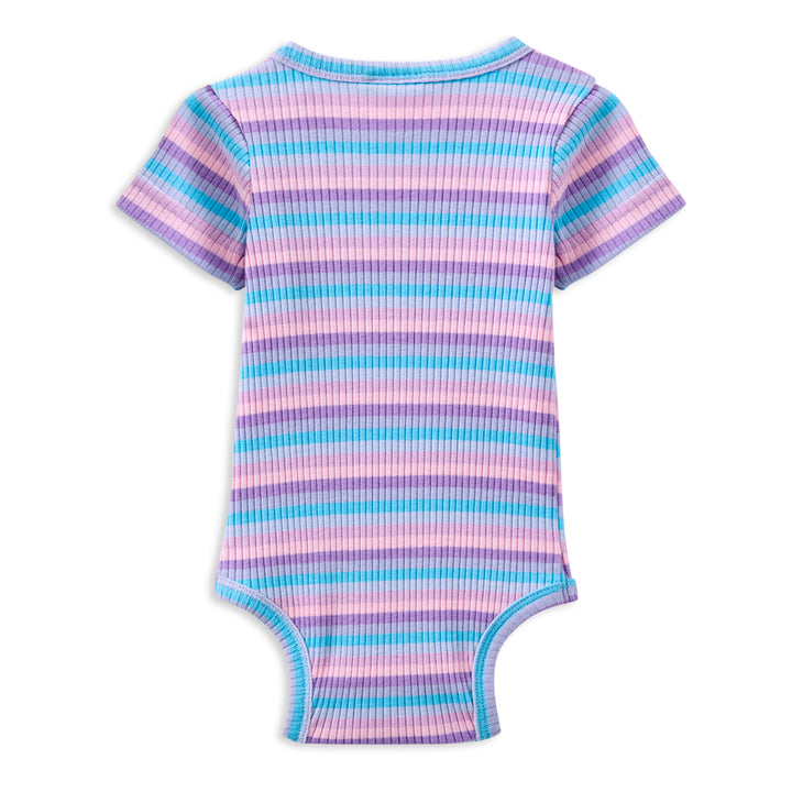 Milky Lilac Stripe Rib Bubbysuit