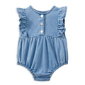 Denim Frill Playsuit