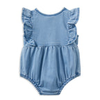 Denim Frill Playsuit