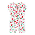 Sweet Cherry Zip Romper