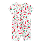 Sweet Cherry Zip Romper