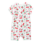 Sweet Cherry Zip Romper