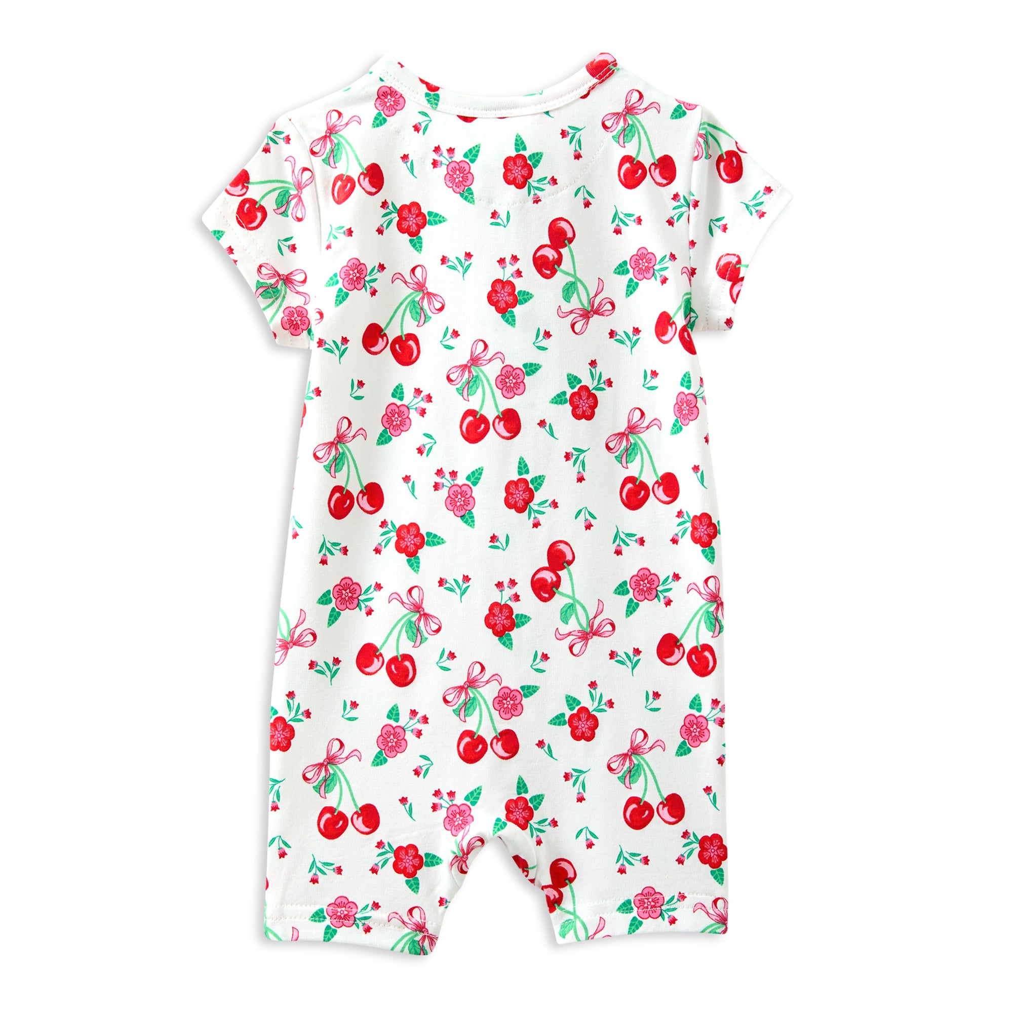 Milky Sweet Cherry Zip Romper