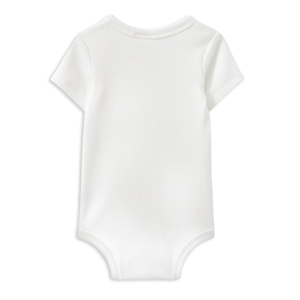 Milky Rib Bubbysuit White