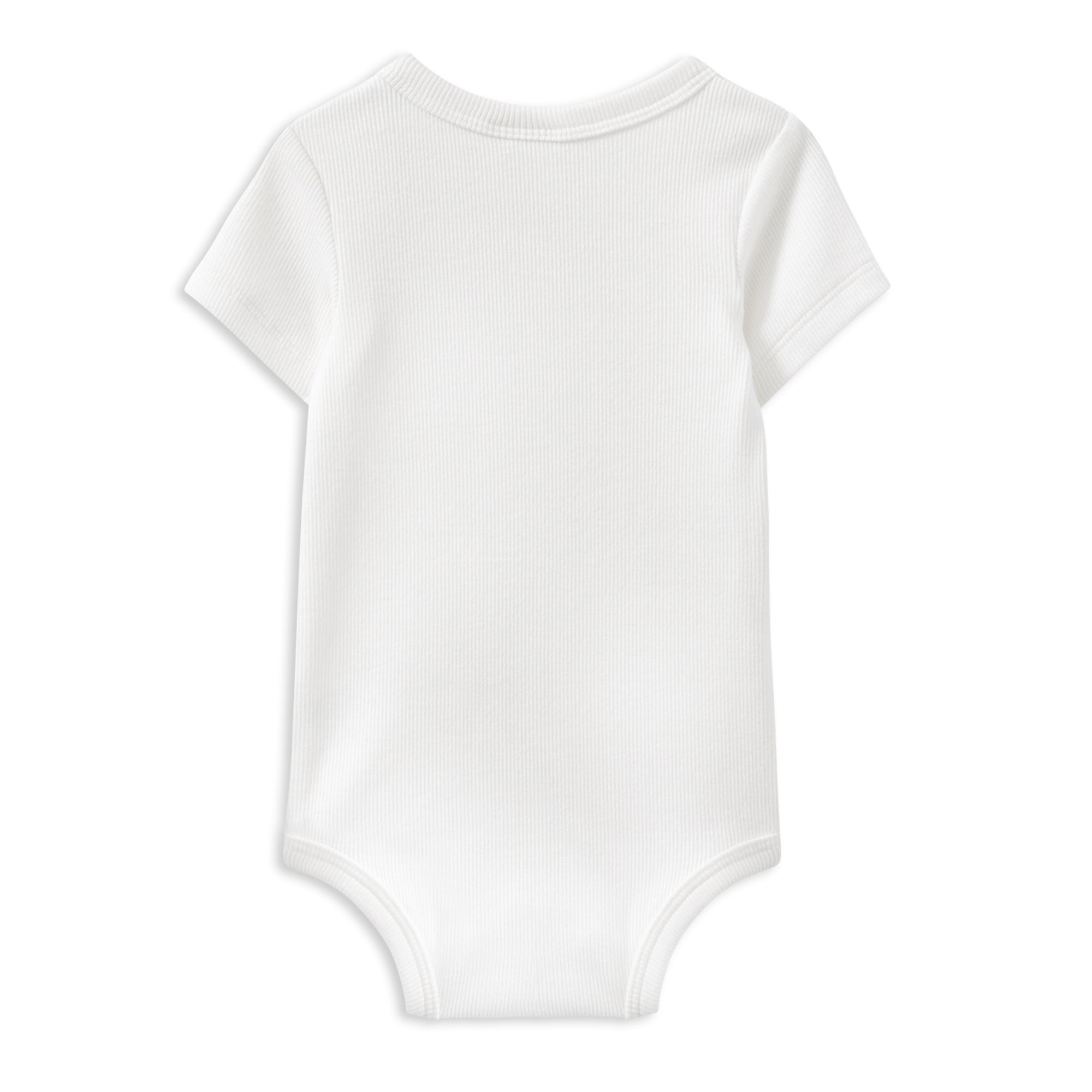 Milky Rib Bubbysuit White