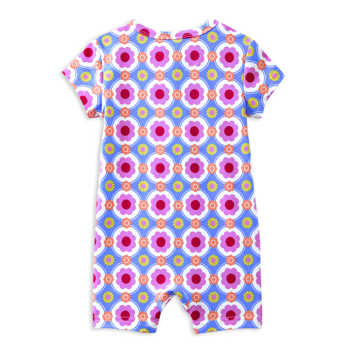 Milky Retro Vibe Zip Romper
