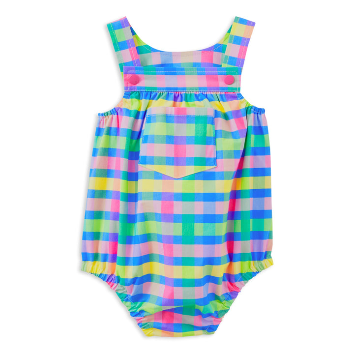 Milky Picnic Check Playsuit