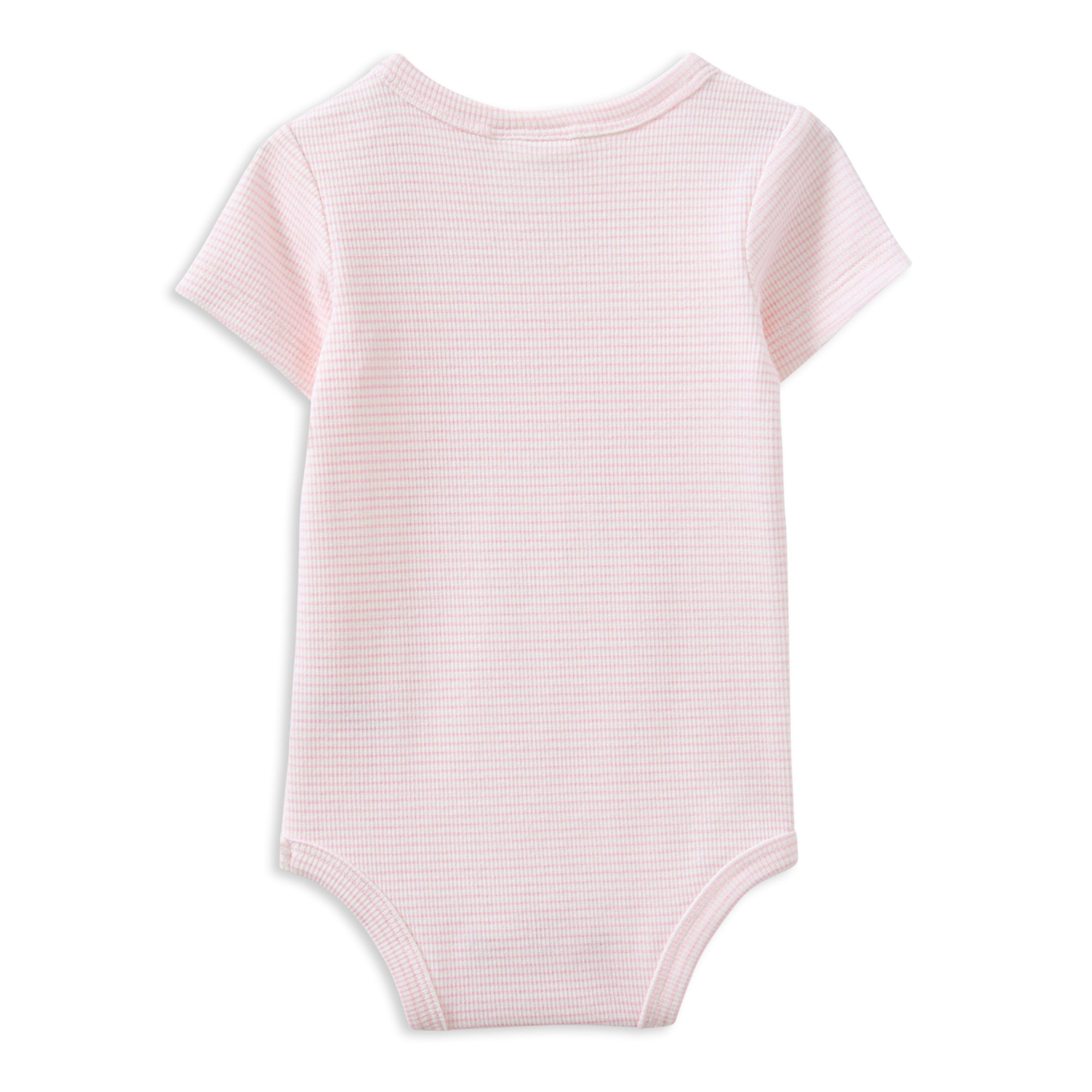 Milky Rib Bubbysuit Pink Stripe