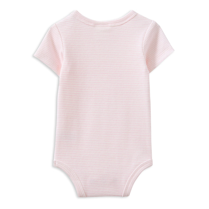 Milky Rib Bubbysuit Pink Stripe