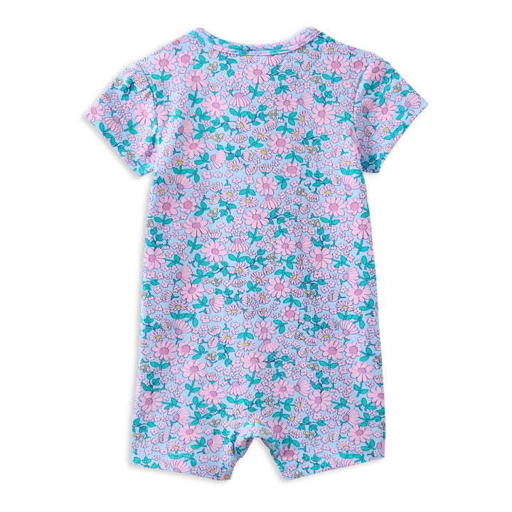 Milky Daisy Fields Zip Romper