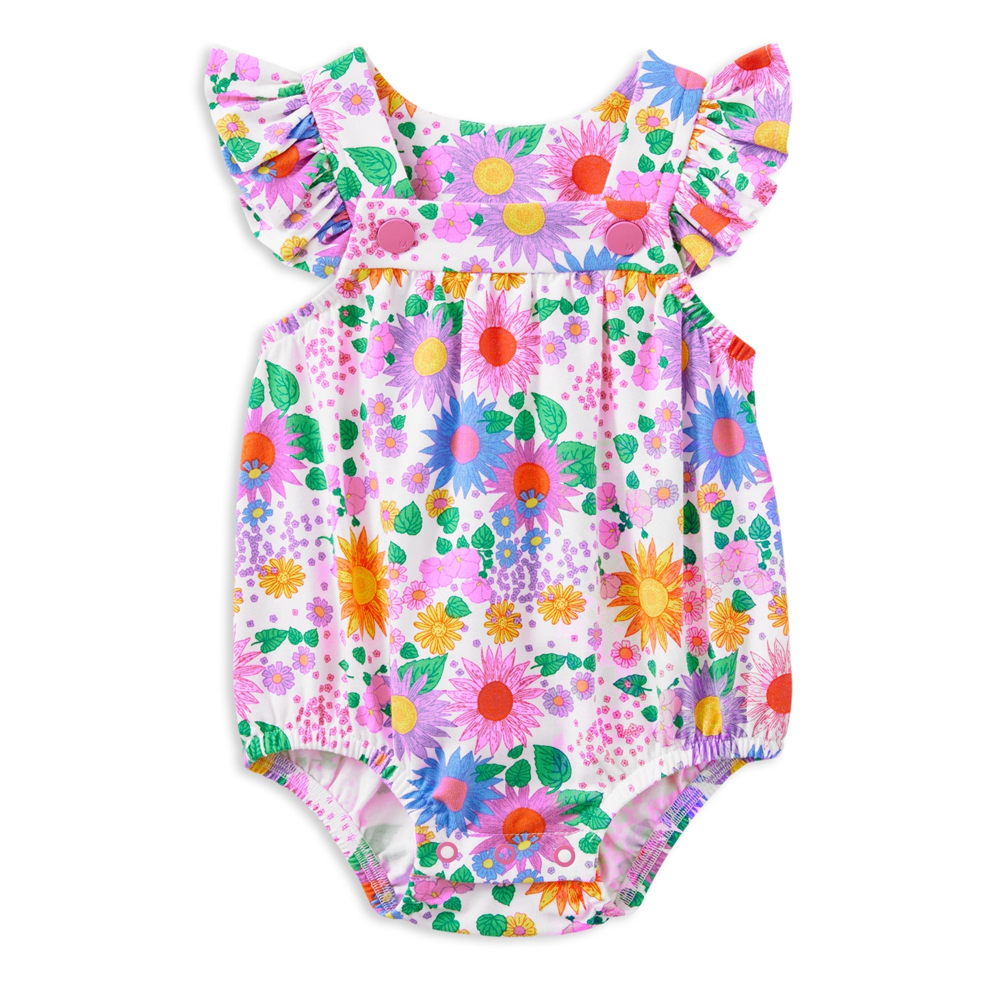 Milky Sunshine Floral Playsuit
