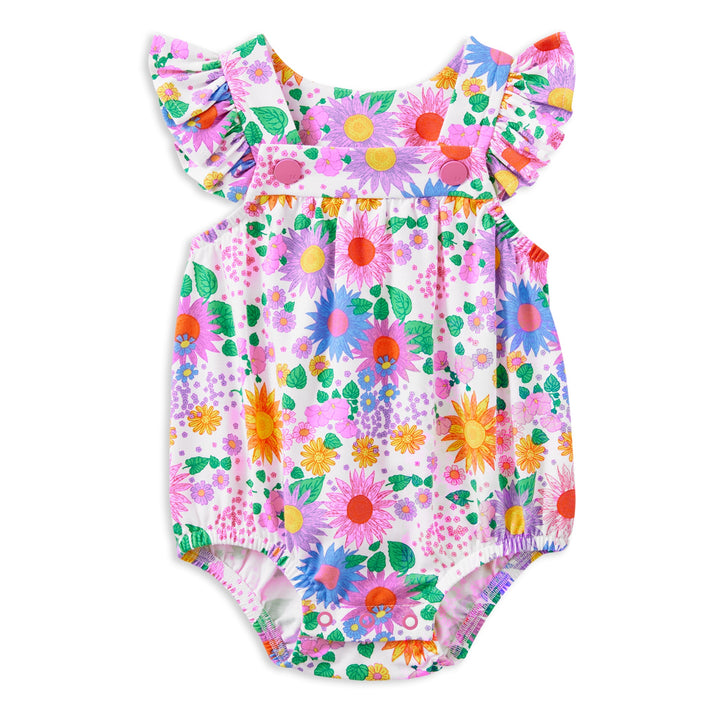 Milky Sunshine Floral Playsuit