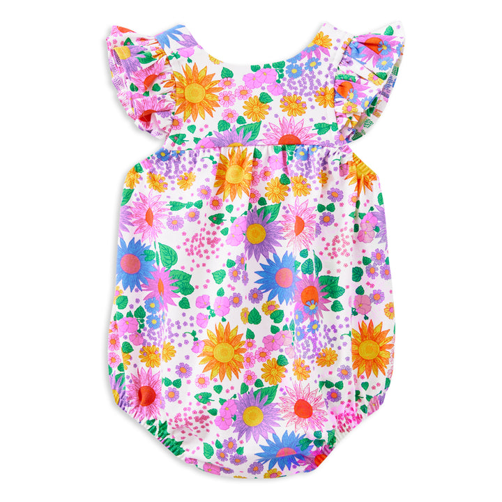 Milky Sunshine Floral Playsuit
