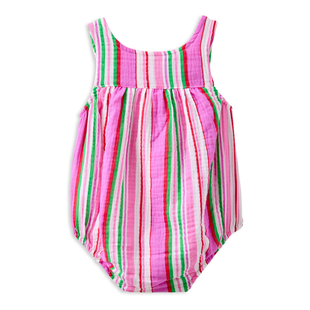 Milky Girls Crinkle Stripe Playsuit