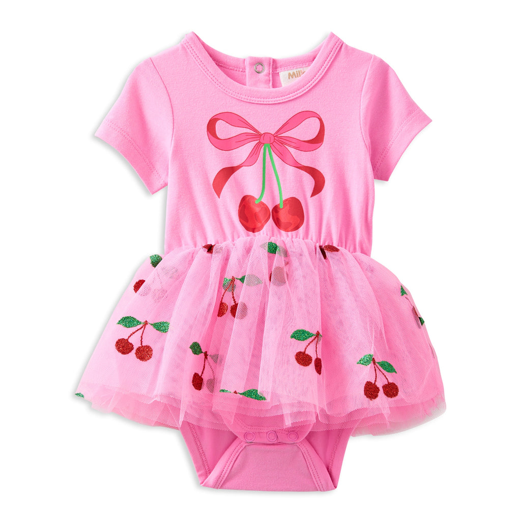 Milky Cherry Tutu Baby Dress