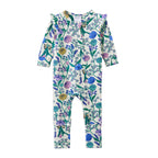 Milky Spring Bouquet Zip Romper