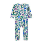 Milky Spring Bouquet Zip Romper